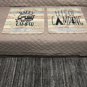 Camping Pillow Covers. Set of 2. Size 18 X 18. Brand New. #1033.